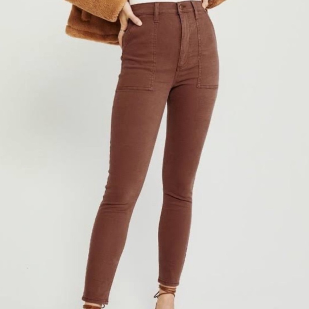Abercrombie ultra high rise skinny jeans